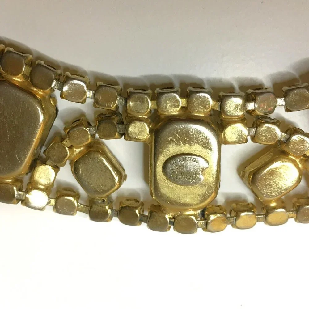 "ORIGINAL BY ROBERT" VINTAGE Hollywood Necklace and Bracelet Set - Picture 11 of 12